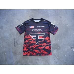 Faze Clan Gaming Jersey Red Black Tiger Camo Pro Team Mens Size Small